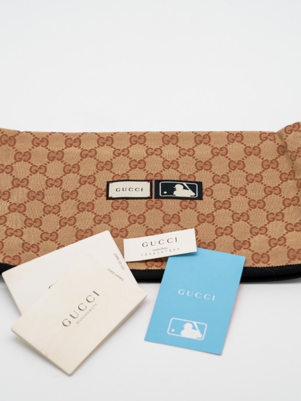 size 38G 8 US Gucci LA Angels Slippers Slides Mules GG Travel Beige Brown - Picture 12 of 15